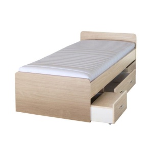 PAT DE O PERSOANA CU SERTARE 90x200 DUET 80262 STIL MODERN TK