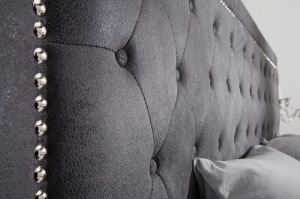 PAT DUBLU EXTRAVAGANCIA 180x200CM, COD 38484, GRI ANTIC, DESIGN MODERN - Img 4