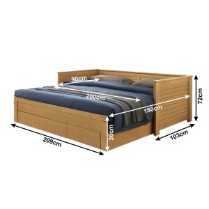 PAT EXTENSIBIL 90X200 GORETA STIL MODERN TK - Img 5