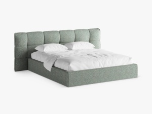 PAT TAPITAT ERIC, 140X200, VERDE MUSCHI MELANJ, CU TAPITERIE DIN TEXTIL STRUCTURAT PUENTE, MICADONI