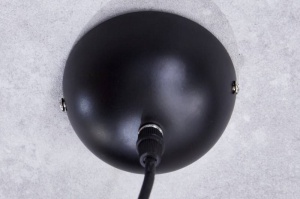 PENDUL 30CM, GLOW NEGRU/AURIU, COD 40825, DIN METAL , STIL INDUSTRIAL - Img 5