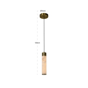 PENDUL AURALITH, 214470, CONFECTIONAT DIN METAL SI STICLA DE ALABASTRU, ALB, STIL MODERN - Img 3