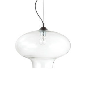 PENDUL BISTRO' SP1 ROUND, TRANSPARENT, DIN STICLA, STIL MODERN