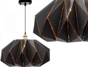 PENDUL BLACK APP243-1CP, 26x45 cm, NEGRU SI AURIU, DIN METAL, STIL MODERN, TU