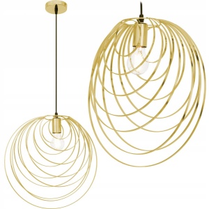PENDUL GEOMETRIC GOLD APP428-1CP, 40.5X39 cm, AURIU SI NEGRU, DIN METAL, STIL MODERN, TU
