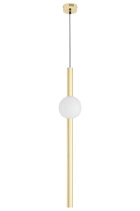 PENDUL LIBRA 90, AURIU, DIN METAL SI STICLA, STIL MODERN, B2 - Img 3