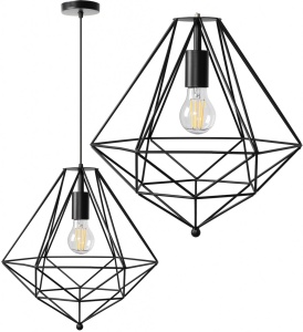 PENDUL LOFT APP218, 36x36 cm, NEGRU, DIN OTEL SI METAL DE INALTA CALITATE, STIL MODERN, TU