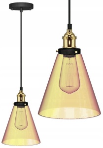 PENDUL VERTO A APP042-1CP / APP043-1CP, 13x18/80 cm, TRANSPARENT, DIN STICLA SI METAL DE INALTA CALITATE, STIL MODERN, TU