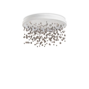 PLAFONIERA ARMONY PL D60, ALB, DIN METAL, STIL MODERN