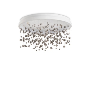 PLAFONIERA ARMONY PL D75, ALB, DIN METAL, STIL MODERN