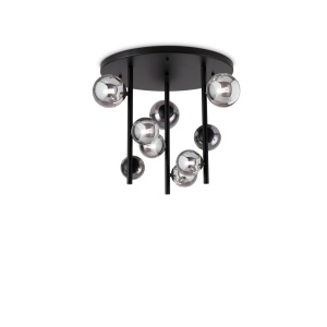 PLAFONIERA PERLAGE PL9, FUMURIU, DIN METAL, STIL MODERN