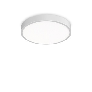 PLAFONIERA RAY PL D60, ALB, DIN ALUMINIU, STIL MODERN
