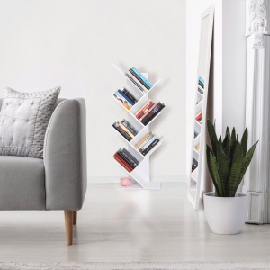 RAFT/BIBLIOTECA BAKI NEW TYP, ALB, DIN DTD, STIL MODERN, TK