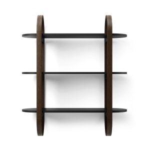 RAFT/BIBLIOTECA BELLWOOD NUC/NEGRU, CONFECTIONAT DIN LEMN, STIL MODERN - Img 3