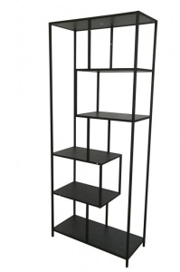 RAFT ORGANIZATOR OFFICE, SLIM LINE 185CM, LEMN SI METAL, COD 44181 - Img 4