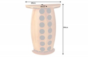 RAFT PENTRU STICLE 85CM, BODEGA, COD 42579, DIN METAL SI LEMN, STIL INDUSTRIAL - Img 5