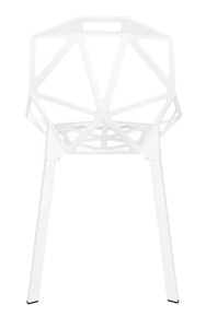 SCAUN ALB DIN ALUMINIU SPLIT PREMIUM STIL MODERN B2 - Img 3