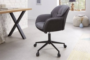 SCAUN BIROU, LOUNGER, COD 40864, DIN METAL SI GRI ANTRACIT, TELESCOPIC - Img 2