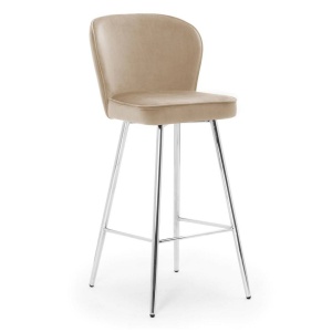 SCAUN DE BAR AINE 70, BEJ/CROM, STIL MODERN