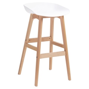 SCAUN DE BAR ALB HOKER STALLO STIL MODERN B2