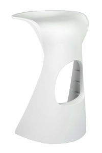 SCAUN DE BAR CAMINO ALB, 70 CM, CONFECTIONAT DIN POLIPROPILENA, STIL MODERN