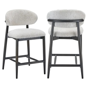 SCAUN DE BAR CHERRY BE LOVELY 11 CREM, S4742, CONFECTIONAT DIN 100% POLIESTER, SPUMA, PLACAJ SI LEMN, RICHMOND INTERIORS