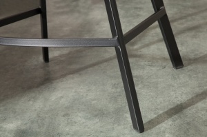 SCAUN DE BAR, GRI ARGINTIU, LOFT, COD 39079, DESIGN VINTAGE - Img 7