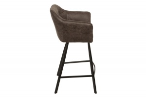 SCAUN DE BAR, GRI TAUPE, LOFT, COD 39080, DESIGN VINTAGE - Img 3