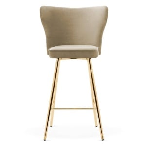 SCAUN DE BAR MODENA 70, BEJ/AURIU, STIL MODERN