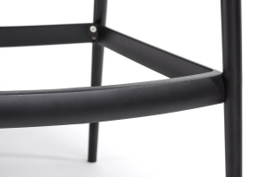 SCAUN DE BAR, NEGRU HILO PREMIUM, CONFECTIONAT DIN POLIPROPILENA, STIL MODERN - Img 6