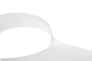 SCAUN DE BAR REGLABIL, WRAPP, ALB, CONFECTIONAT DIN PLASTIC SI METAL, STIL MODERN - Img 5