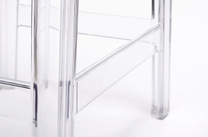 SCAUN DE BAR TRANSPARENT, VICTORIA, FABRICAT DIN POLICARBONAT, STIL MODERN - Img 5