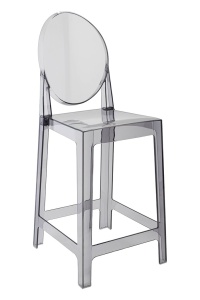 SCAUN DE BAR VICTORIA, REALIZAT DIN POLICARBONAT, FUMURIU, STIL MODERN