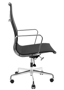 SCAUN DE BIROU AERON PREMIUM, NEGRU/CROM, MATERIAL TEXTIL/PLASA SI METAL, STIL MODERN - Img 2