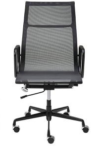 SCAUN DE BIROU AERON PREMIUM, NEGRU, MATERIAL TEXTIL/PLASA SI METAL, STIL MODERN - Img 4