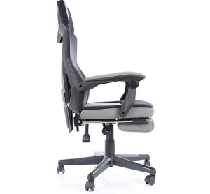 SCAUN DE BIROU AJUSTABIL Q-939, GRI/NEGRU, DIN TEXTIL/METAL, STIL MODERN, SIGNAL - Img 4