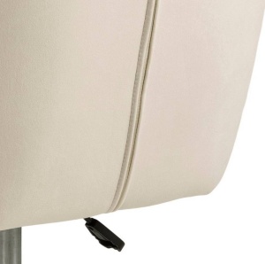 SCAUN DE BIROU NORA, BEJ/NEGRU, DIN CATIFEA SI METAL, STIL MODERN - Img 6