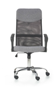 SCAUN DE BIROU VIRE 2, GRI/NEGRU/CROM, TAPITERIE DIN STOFA/PLASA SI PICIOARE DIN METAL, STIL MODERN - Img 4