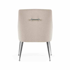 SCAUN DINING AMADEUS, BEJ/CROM, STIL MODERN - Img 3