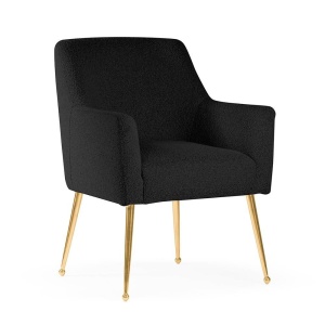 SCAUN DINING AMADEUS, NEGRU/AURIU, STIL MODERN