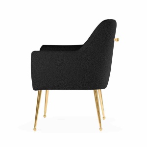 SCAUN DINING AMADEUS, NEGRU/AURIU, STIL MODERN - Img 4