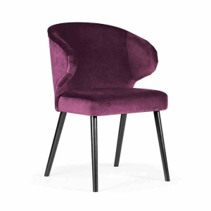 SCAUN DINING ANKARA, BORDO/NEGRU, STIL MODERN - Img 4