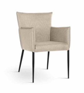 SCAUN DINING CASCADA, BEJ/NEGRU, STIL CLASIC