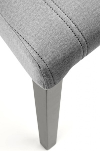 SCAUN DINING DIEGO 2, GRI MONOLITH 85/NEGRU, CU TAPITERIE DIN CATIFEA SI PICIOARE DIN LEMN MASIV, STIL CLASIC - Img 8