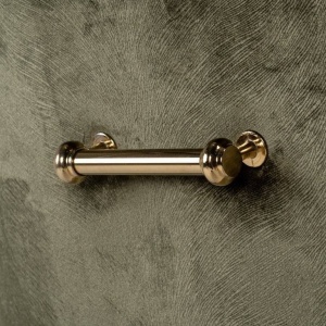 SCAUN DINING HARPER, VERDE/AURIU, TAPITERIE DIN CATIFEA SI PICIOARE DIN METAL, STIL MODERN B2 - Img 2