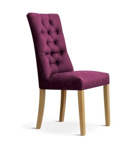 SCAUN DINING LORD, BORDO/STEJAR, STIL CLASIC