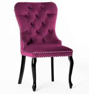 SCAUN DINING MADAME LUDWIK, BORDO/NEGRU, STIL CLASIC
