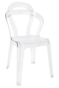SCAUN DINING MERCI, DIN POLICARBONAT, TRANSPARENT B2