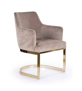 SCAUN DINING PORTO, BEJ/AURIU, STIL MODERN