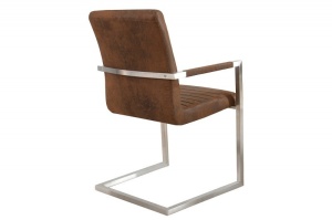 SCAUN DINING SAU BIROU CROM/MARO ANTIC IMPERIAL 37078 - DESIGN VINTAGE - Img 4